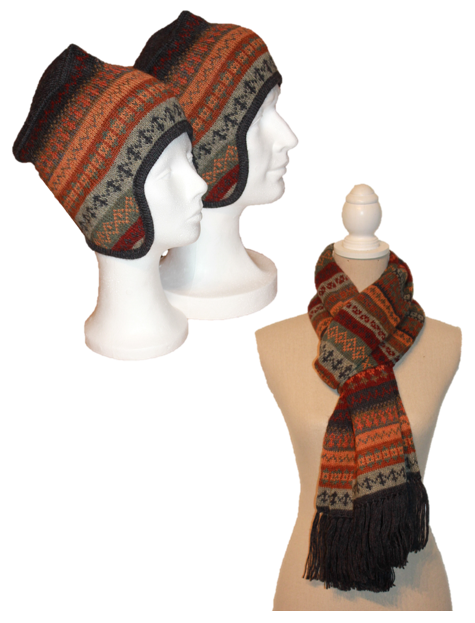 Alpaka Set Ariel (Mütze und Schal)