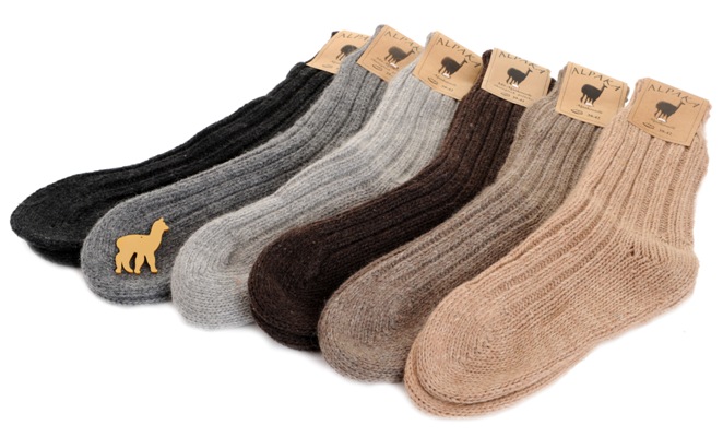 Alpaka Socken dick 3 Paar