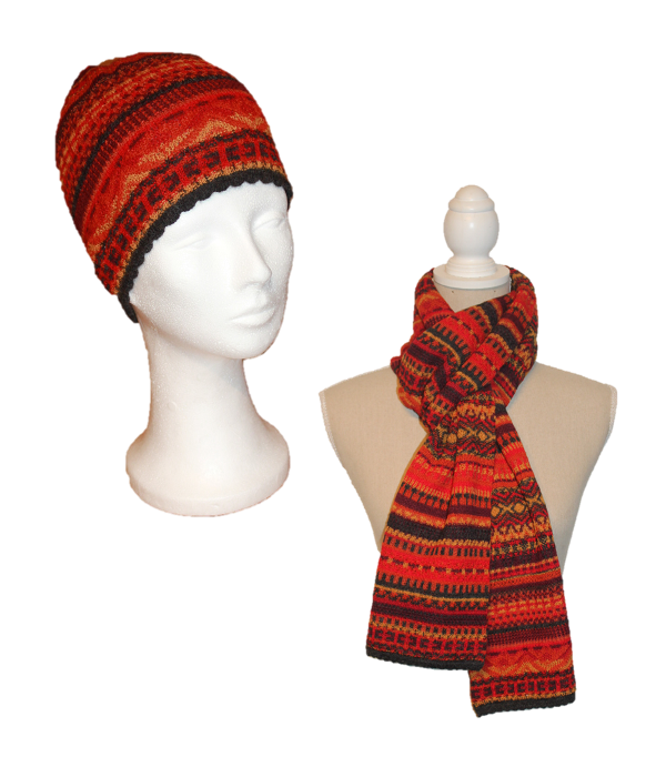 Alpaka Set Ilse (Mütze und Schal)