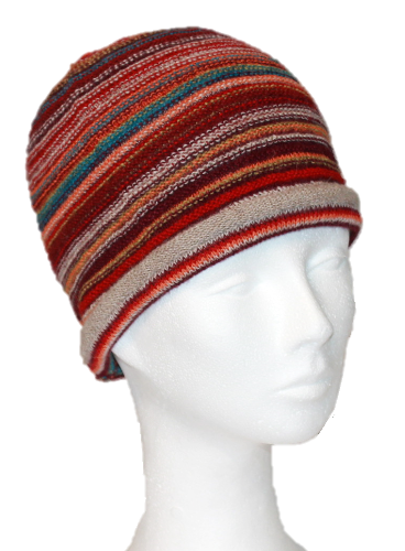 Alpaka Mütze Rainbow