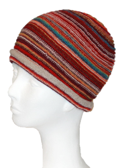 Alpaka Mütze Rainbow