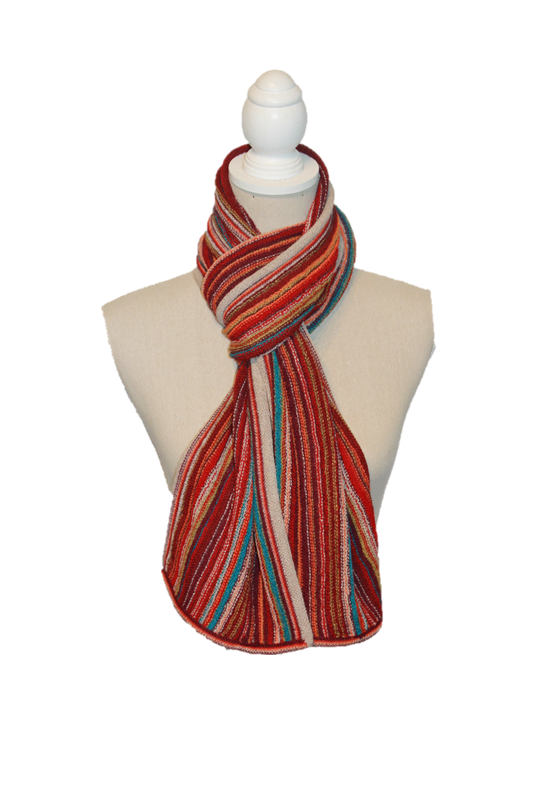 Alpaka Schal Rainbow