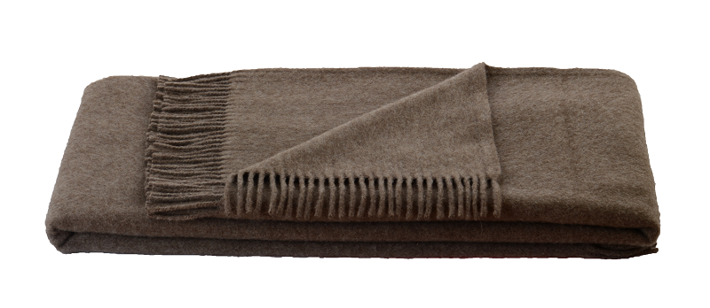 Decke Gobi "natur" (100% Mongolische Lambswool)