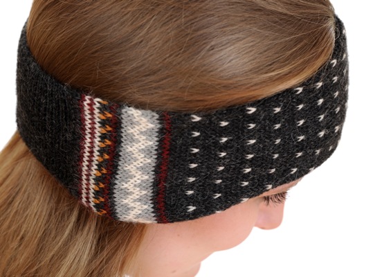 Alpaka Set Norwegen (Stirnband und Schal)