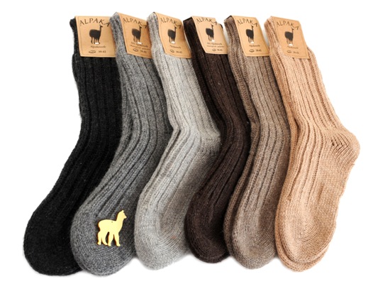 Alpaka Socken dick 1 Paar