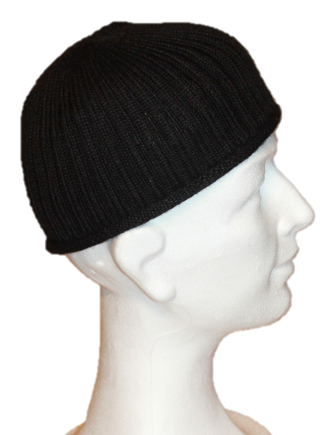 Alpaka Mütze Schwarz