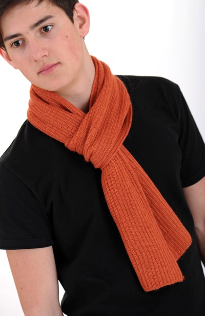 Alpaka Schal Orange